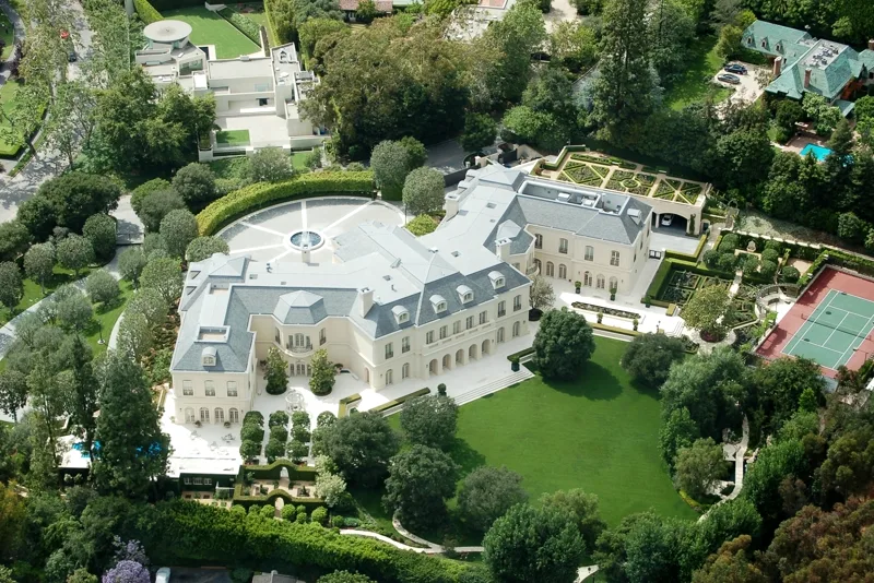 The Manor, a vast French chateau-style mansion in Holmby Hills
